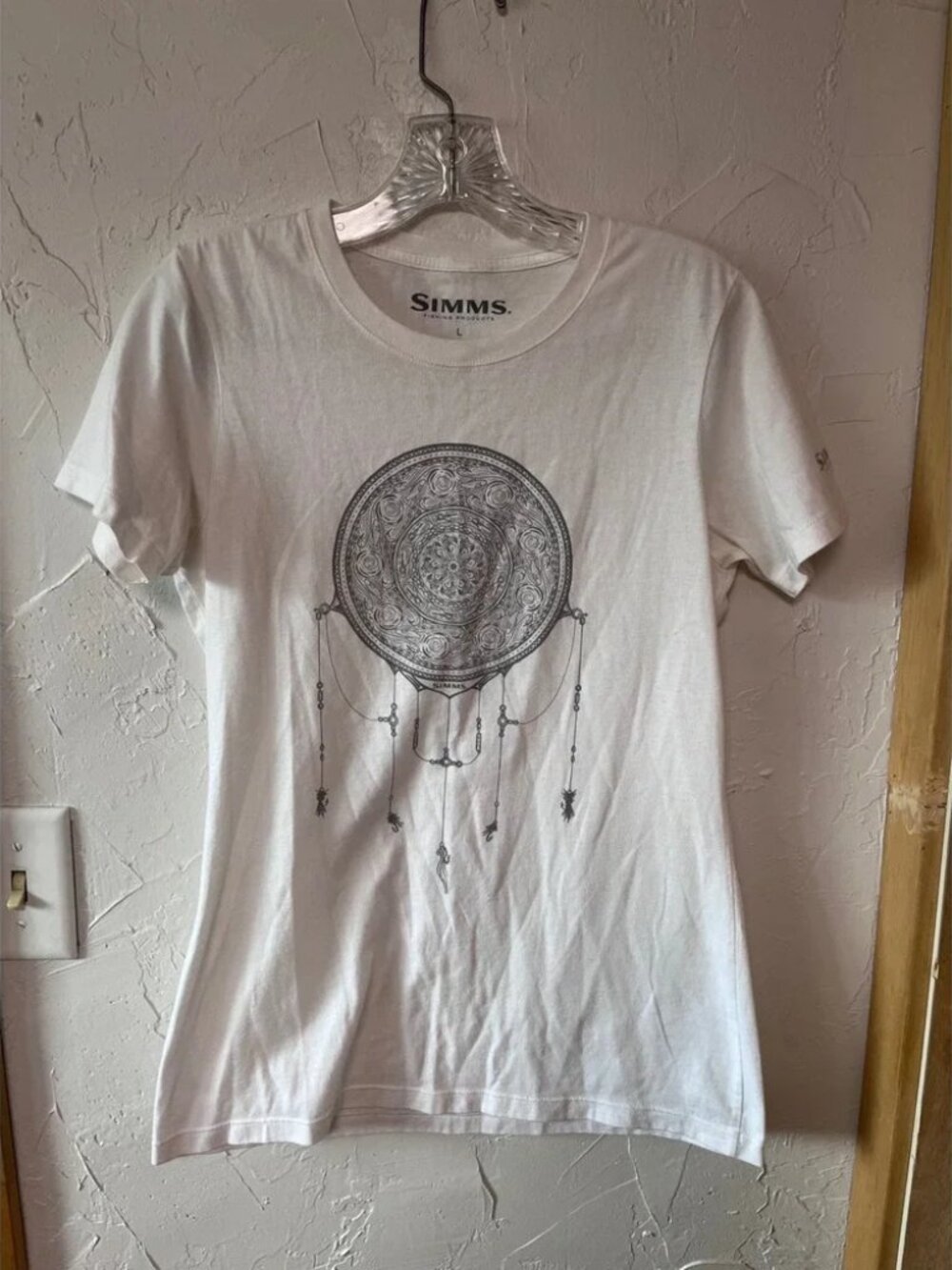 Simms Womens Large White T-Shirt